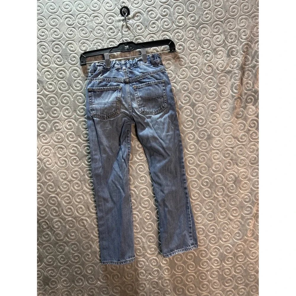 The Childrens Place Kids Jeans Size 8 Bootcut Blue Denim‎ Adjustable Waist